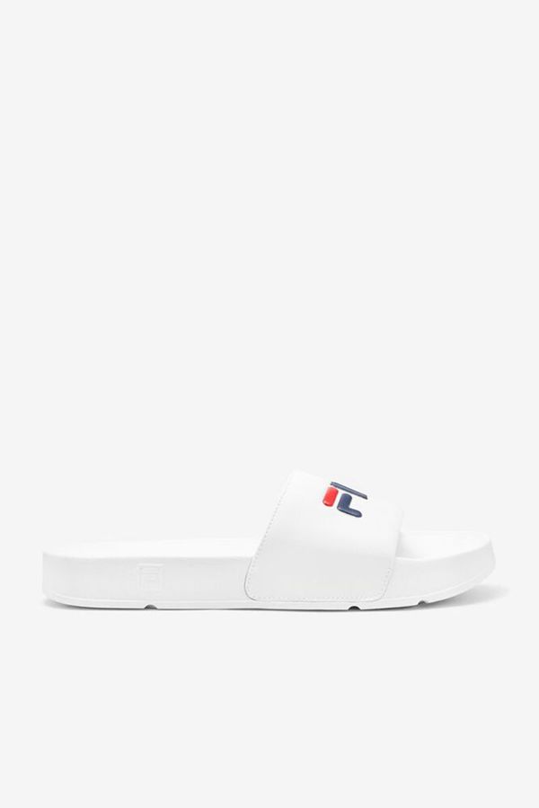 Fila Drifter Men's Sandals - White/Navy/Red,NZ 428-85930